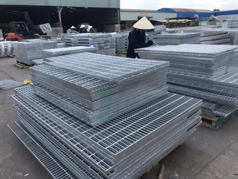 Tấm Sàn Grating Mạ Kẽm 1000×1000