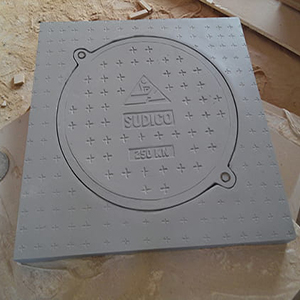 Nắp hố ga Composite khung dương nắp tròn