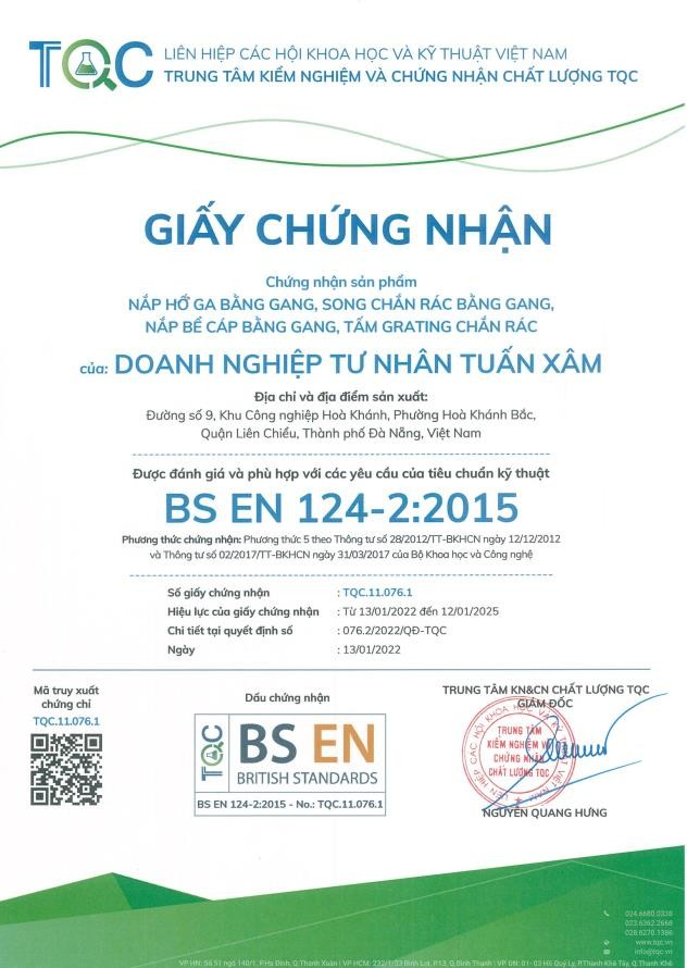 Tiêu chuẩn BS EN 124-2:2015
